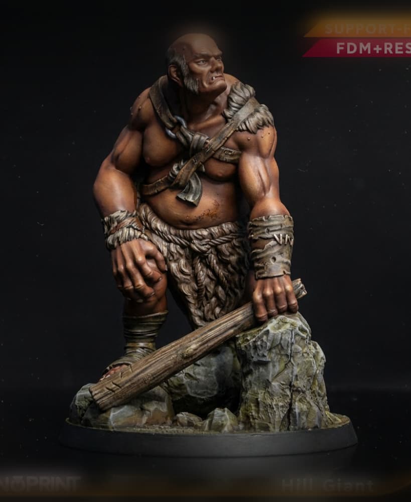 Hill Giant, Fantasy Miniature 3d model