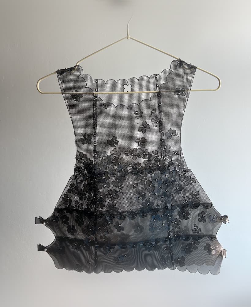 Floral Top – Modular 3D-Printed Fashion 3d model