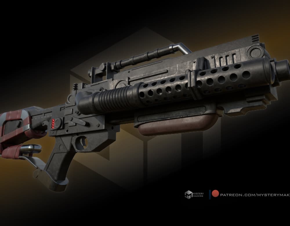Kuruk's blaster - Knights of Ren 3d model