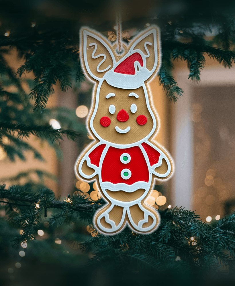Piglet Winnie The Pooh Christmas Ornament 3d model
