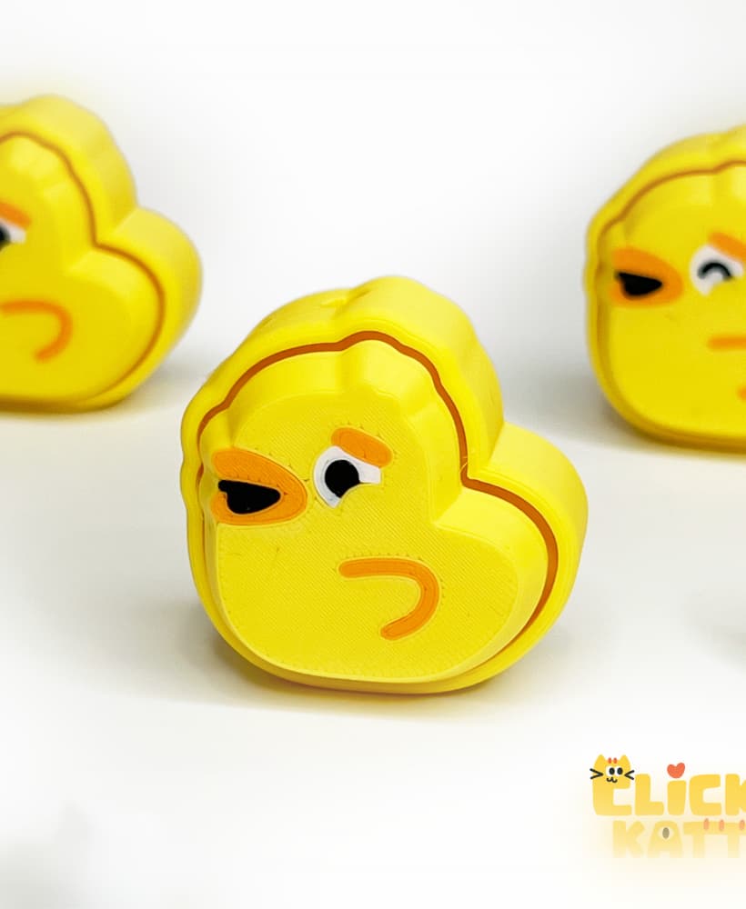 Duck - Clicker Fidget Toy Keychain 3d model