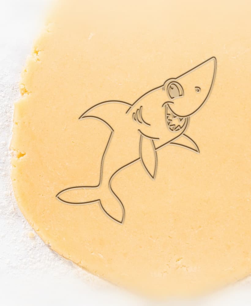 Shark Cookie Cutter, Biscuit Cutter 3d model