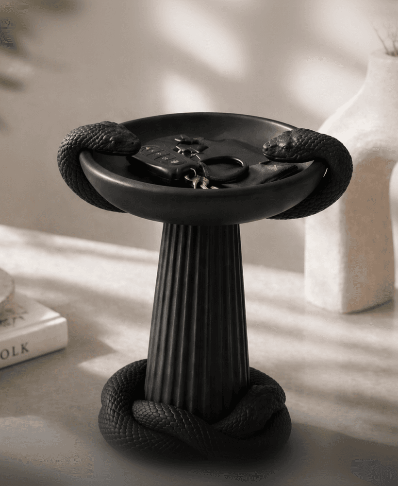 Snake Valet Tray STL – Gothic Key Bowl & Desk Organizer 3d model