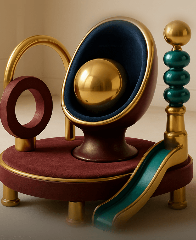Whimsical Throne of Luxury Play 3d model