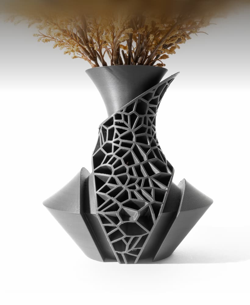 The Vori Vase, Modern and Unique Home Decor for Dried and Preserved Flower Arrangement | STL File 3d model