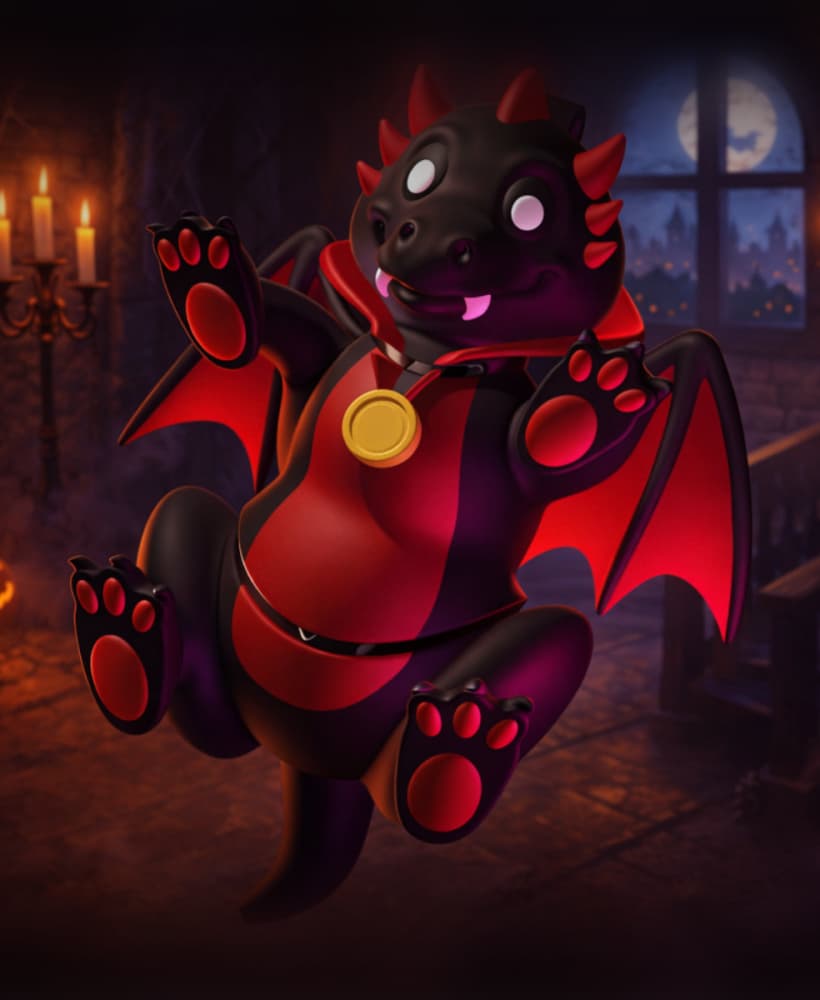 Count Wiggle – Wiggle Budz – (Halloween Edition) 3d model