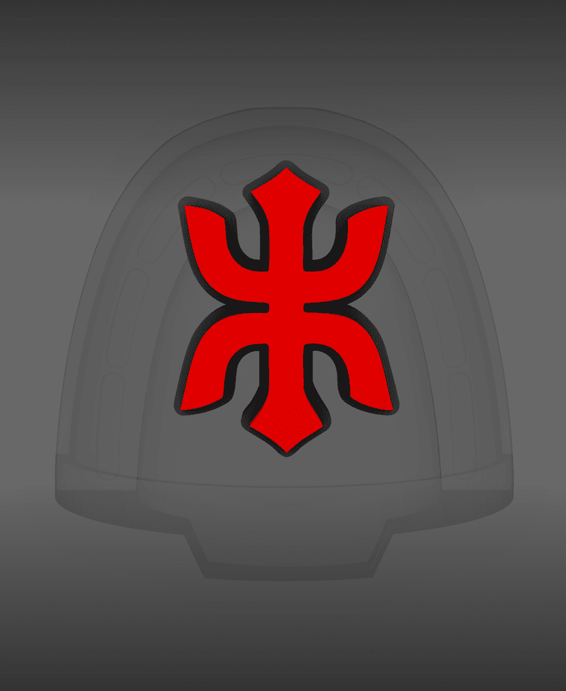 Red Ronin Chapter V10B Shoulder Symbols 3d model