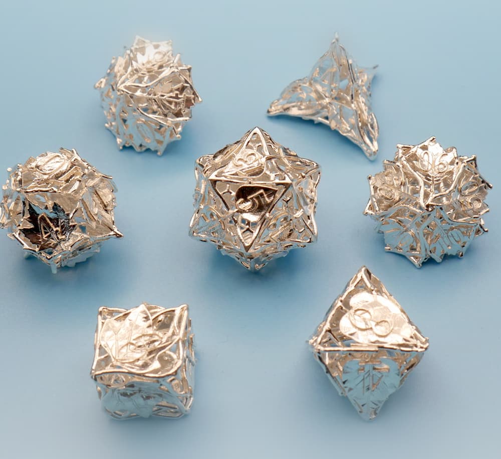 Botanical Dice Set with Decader Mini 3d model