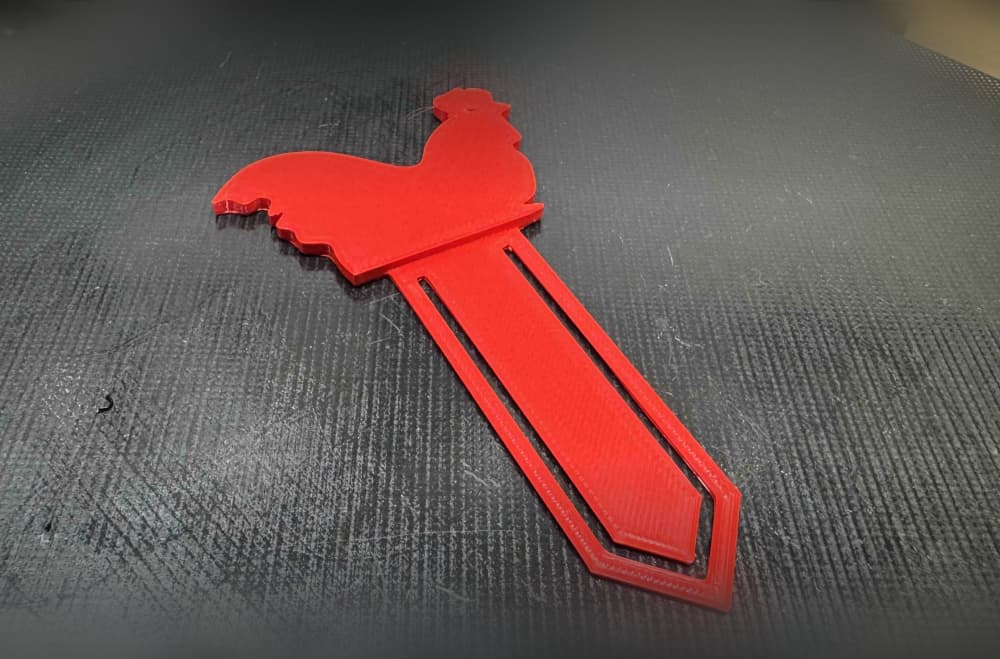 Rooster Bookmark 3d model