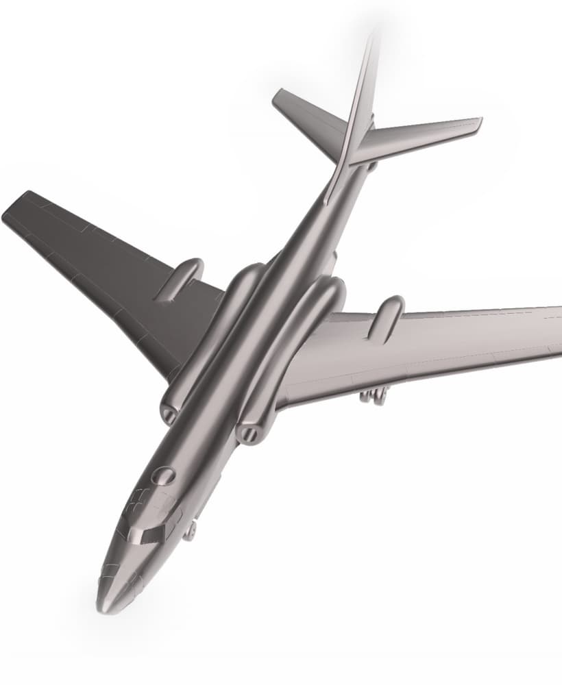 Tupolev Tu-16K-10 Badger-C 3d model