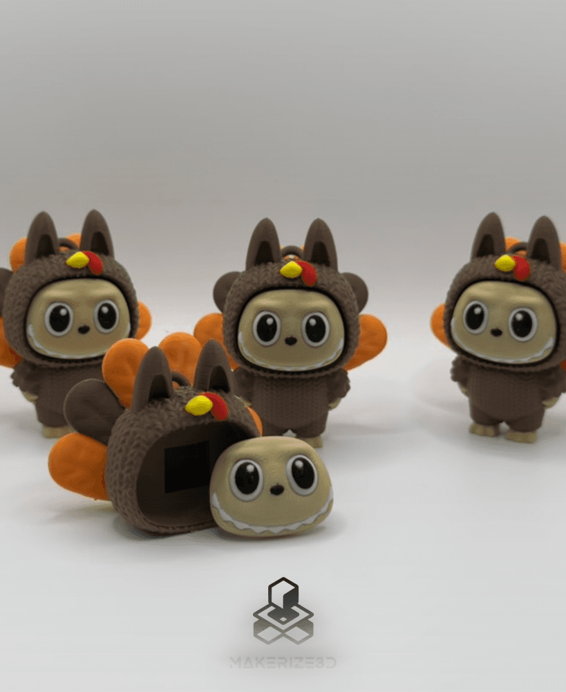 Turkey Bubu Clicker(Thanksgiving Labubu) 3d model