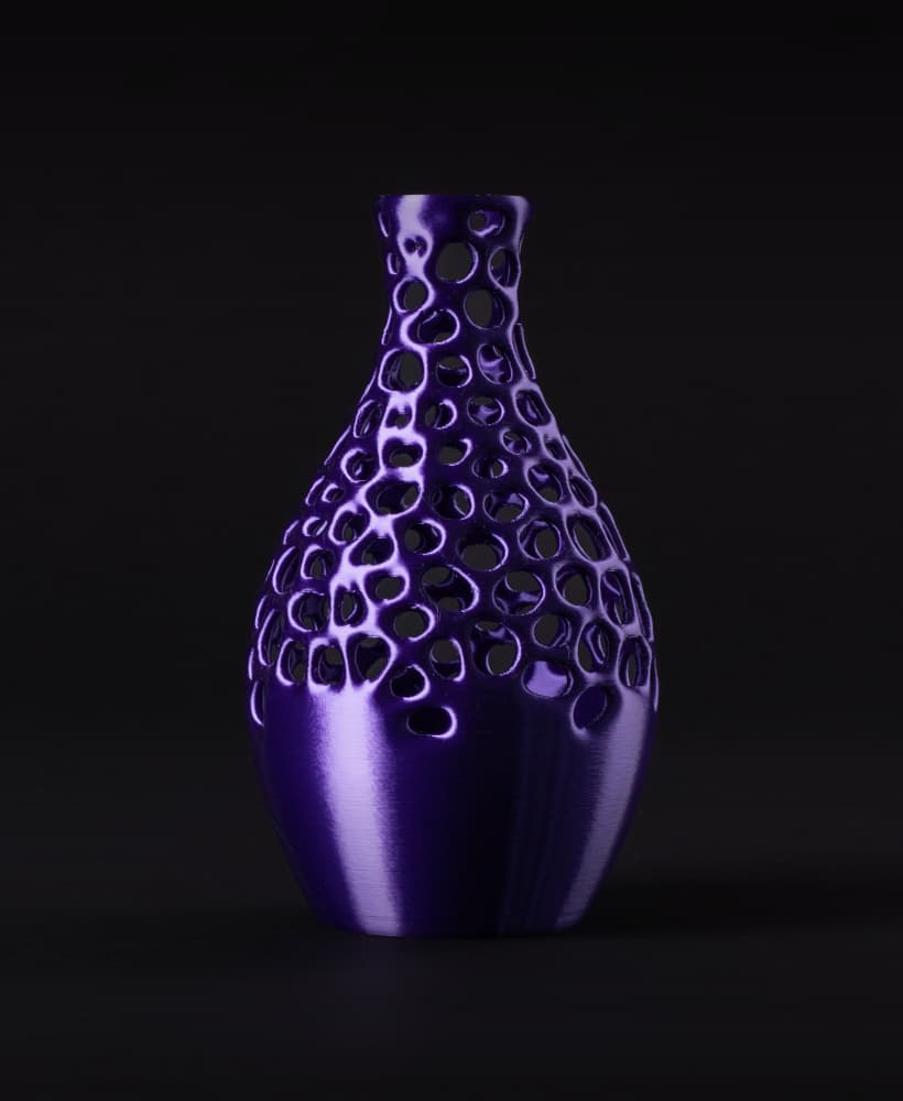 Voronoi Decoration Vase, Dried Flower Vase 3d model