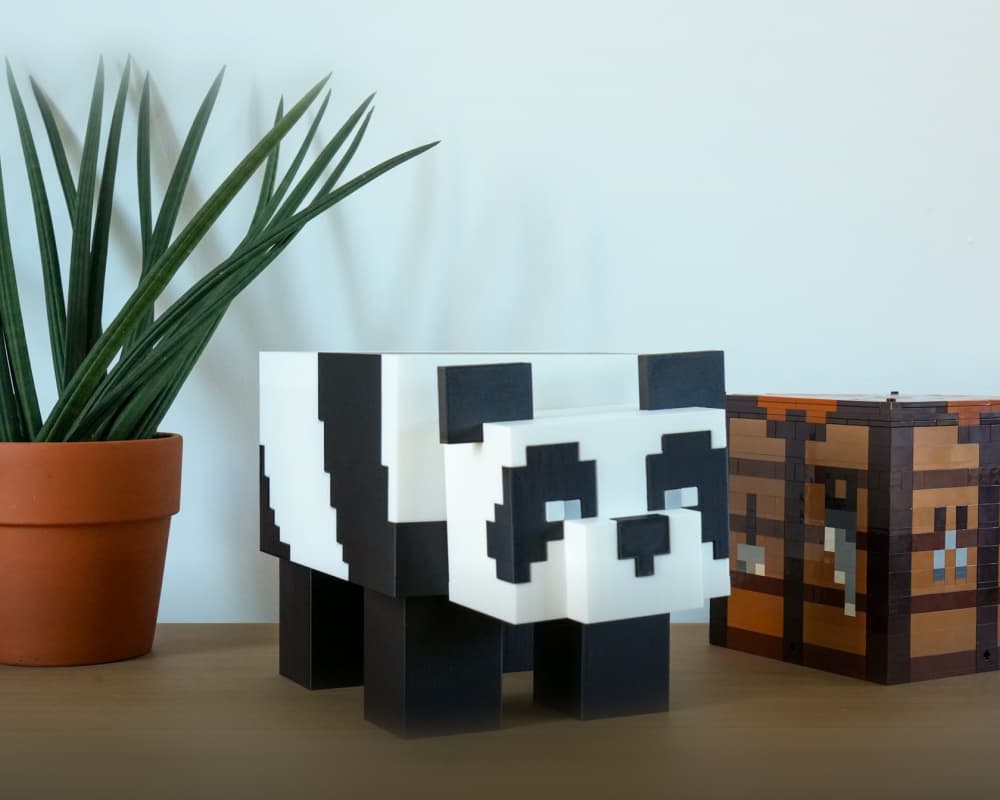 Panda Minecraft 3d model