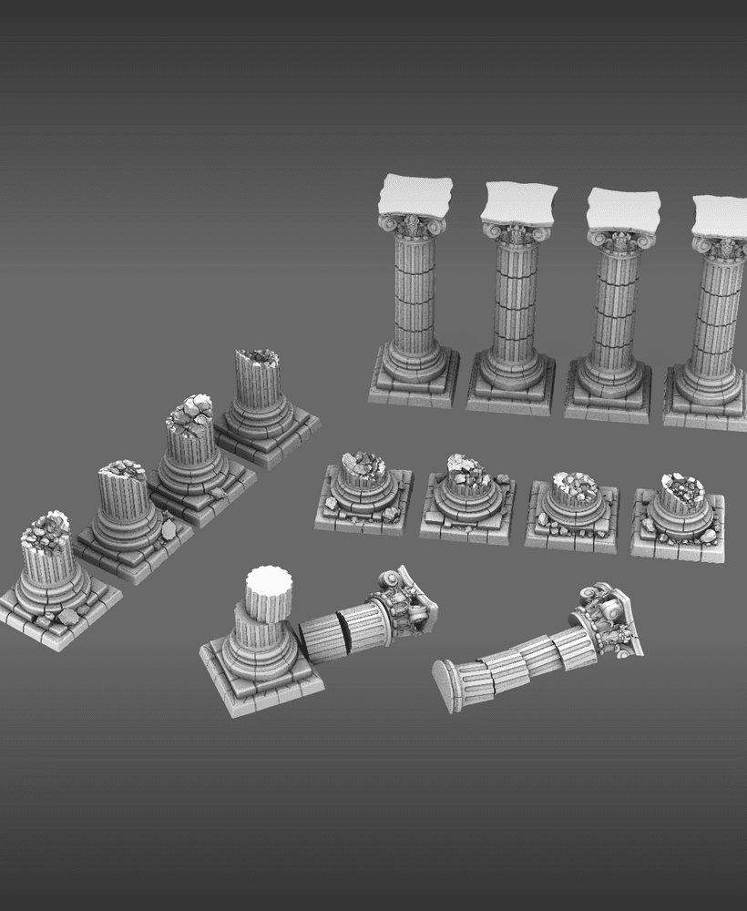 BWTF Scenics Classic Columns 3d model