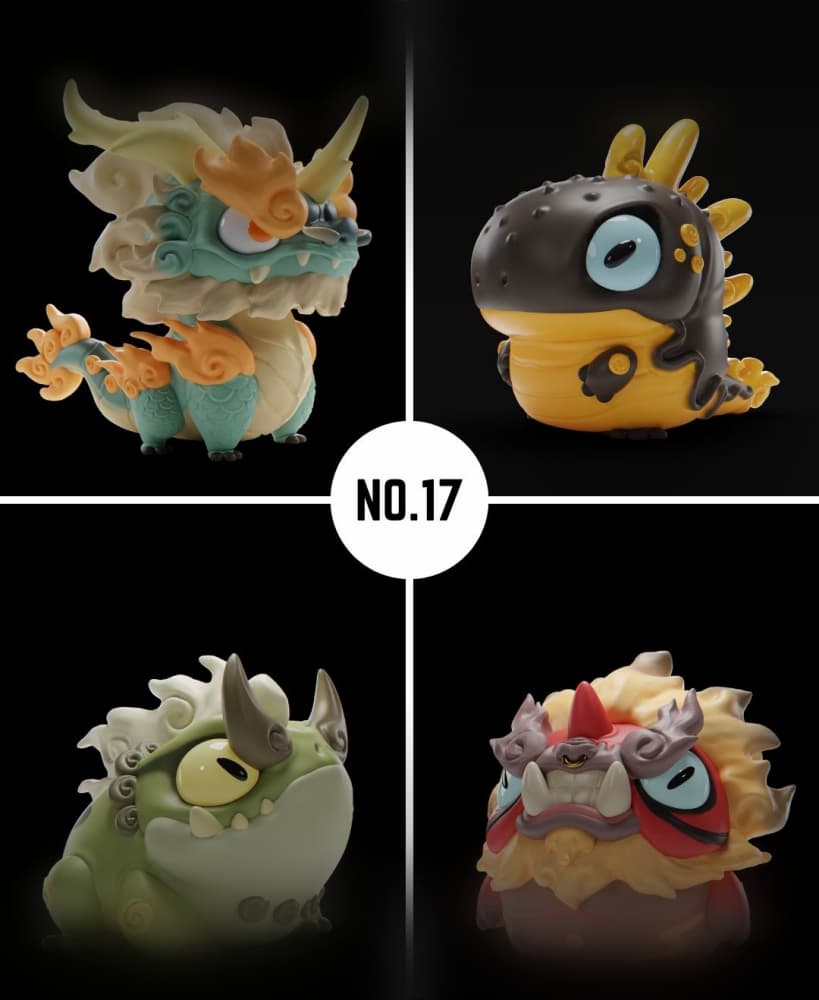 Grumpii 3D Printable Art Toy - Chubbii Series - Set 17 3d model