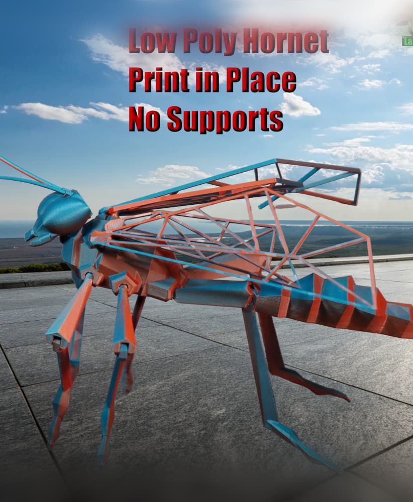 Low Poly Hornet 3d model