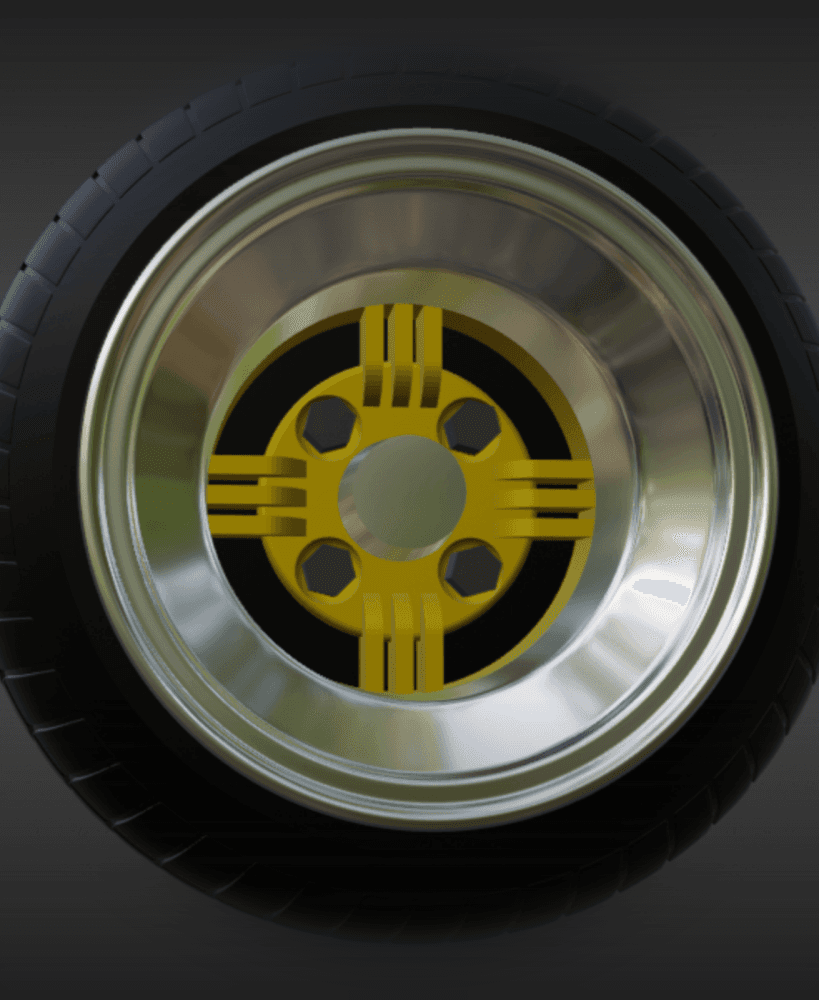 Devil Japan Shadow Spoke wheels 1/64 JDM 3d model