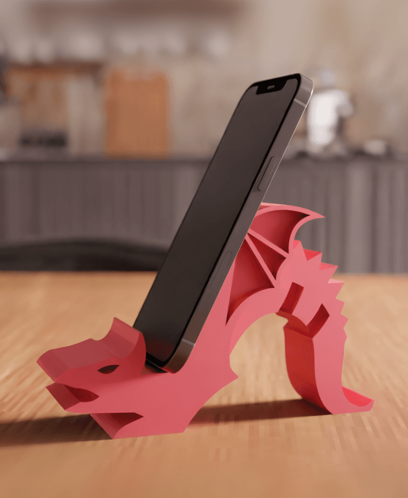 Dragon Functional Mobile Phone Stand 3d model