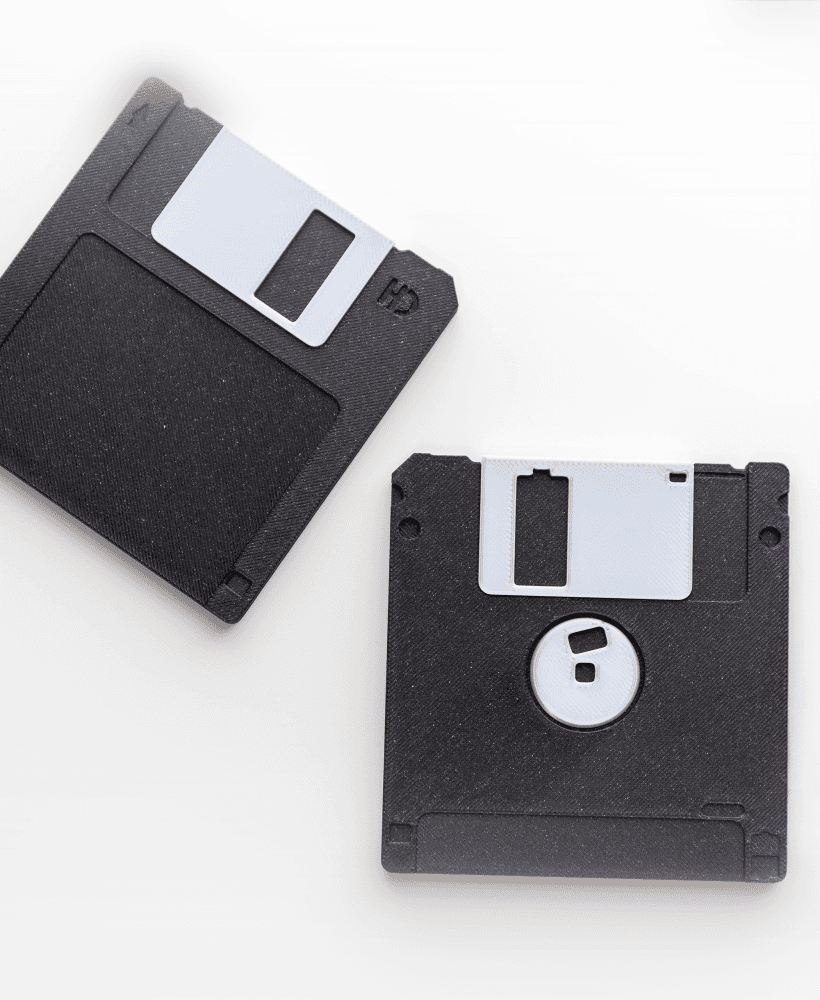 Floppy Disk Coasters - 2 Designs 3d model