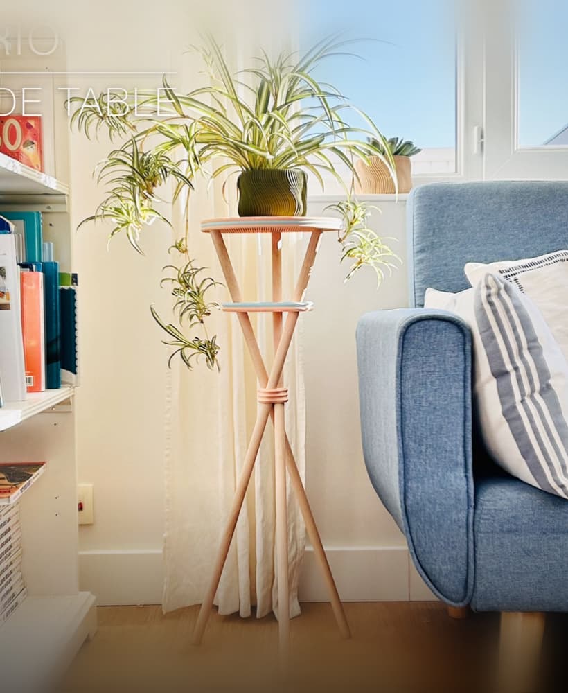 TRIO | Tripod Side Table 3d model