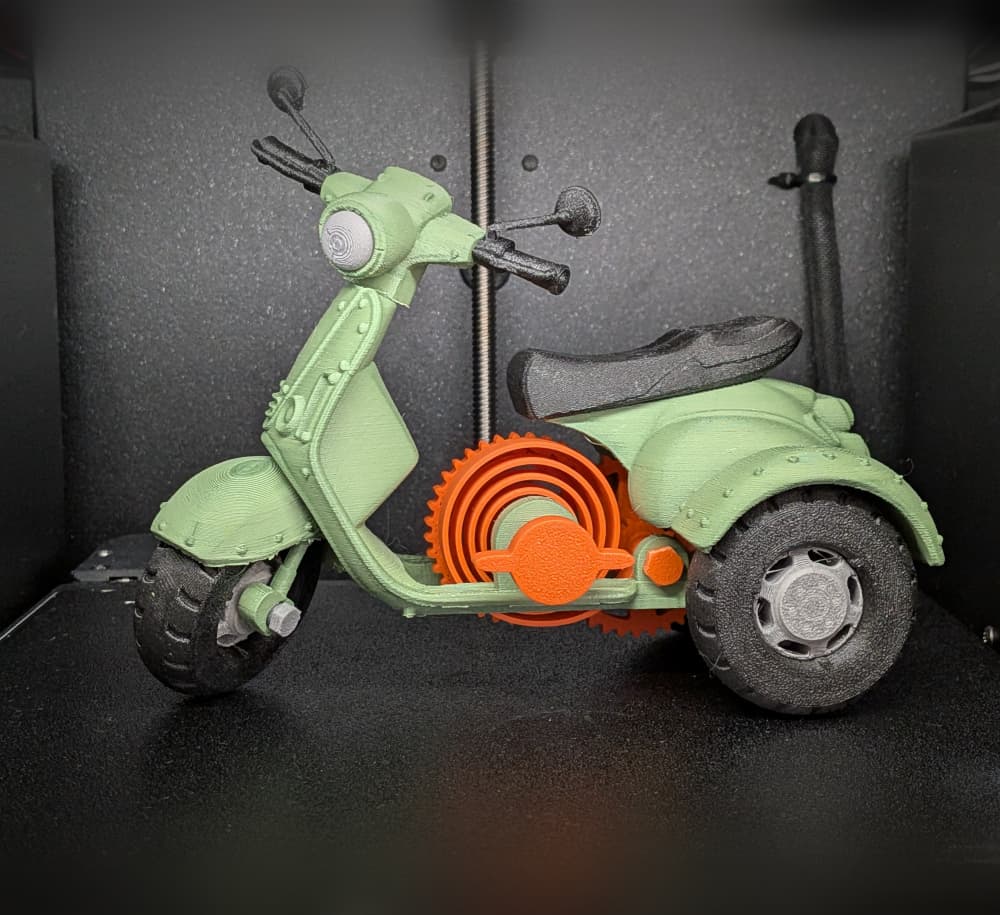 Wind-up Spring Tricycle 3d model
