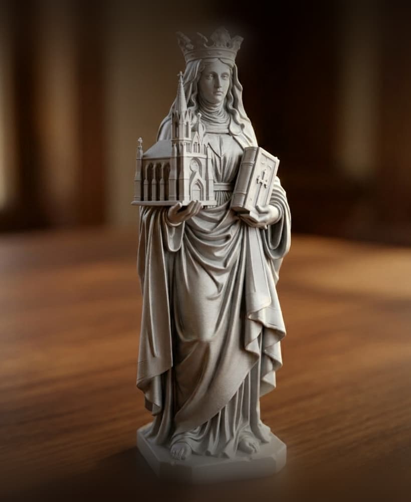 Saint Hedwig 3d model
