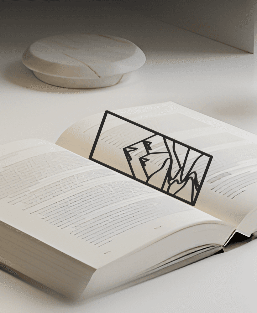 Mountain Bookmark, Gift Idea 3d model