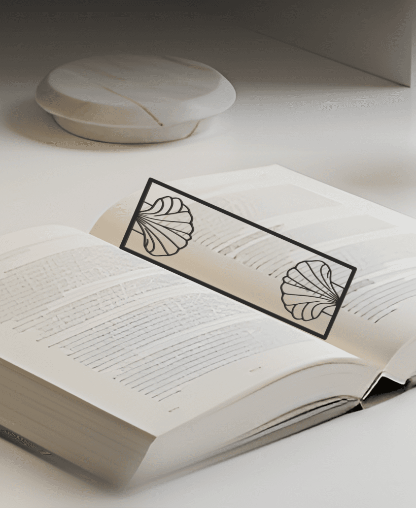 Seashell Bookmark, Creativity Bookmark, Gift Idea 3d model