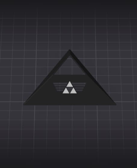 "Triangle" Rubik's Cube Stand 3d model
