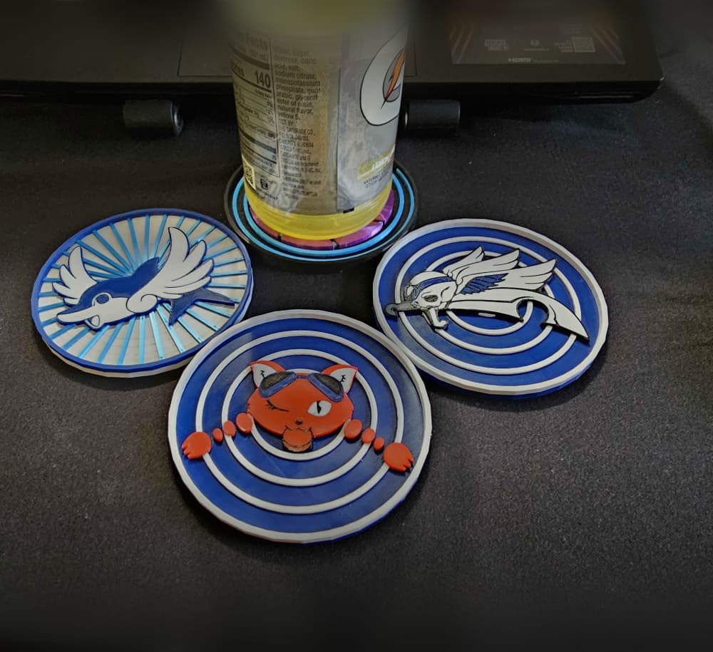 Skies of Arcadia Inspired Coaster Set 3d model