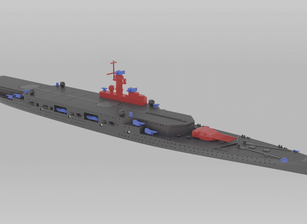 1/700 Flugdeckkreuzer AII 3d model