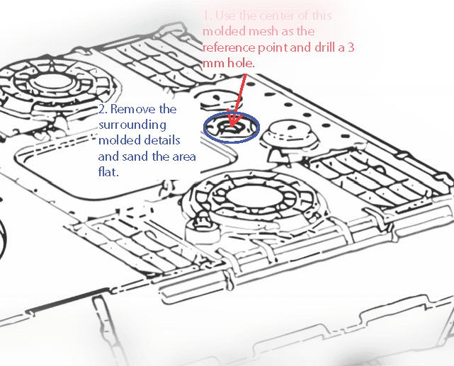 1/48 Panther D Snorkel Cover B (For Tamiya Kit) 3d model