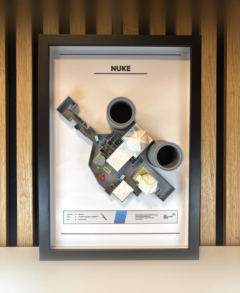 3D Printed Gaming Map - Inspired by "Nuke" - Fan Art 3d model