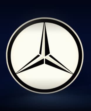 Mercedes Sign – LED strip compatible 3d model