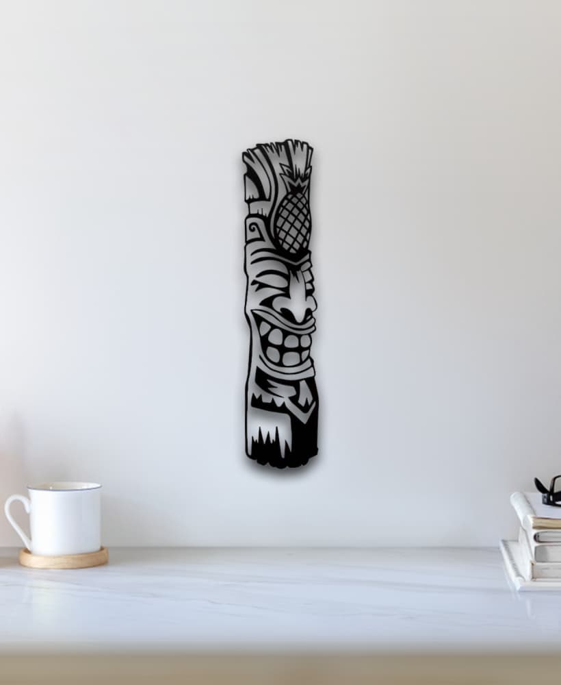 African Mask Wall Art 3d model