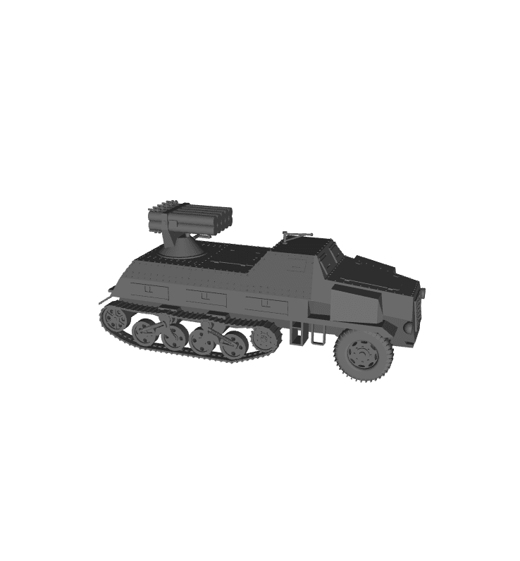 1/48 Scale German Panzerwerfer 42 auf Sf Opel Maultier SdKfz 4-1.stl 3d model