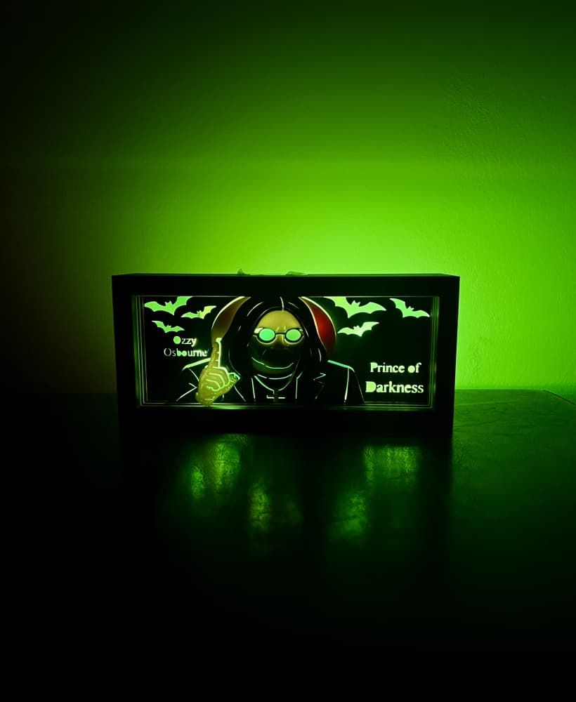 Ozzy Osbourne - LED Lightbox - NO AMS NEEDED 3d model