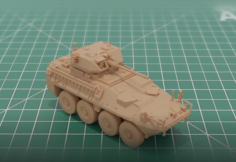 M1296 Stryker Dragoon IFV 3D Print Model 3d model
