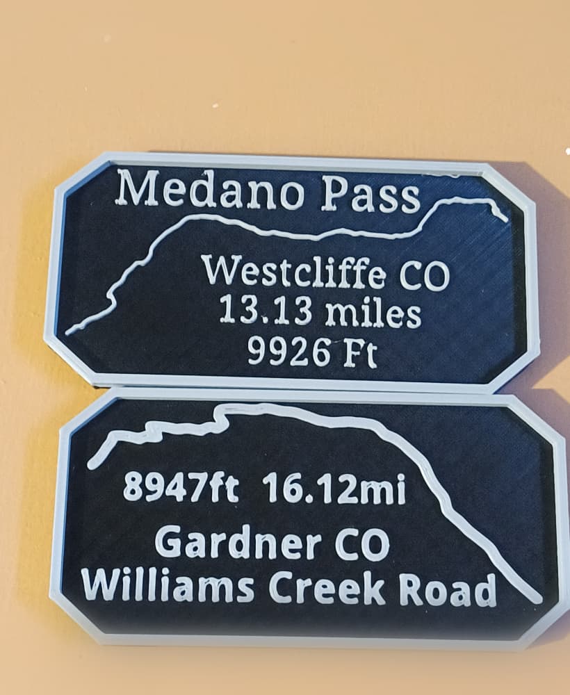 Maverick's Trail badge Williams Creek Road Gardner Colorado 3d model