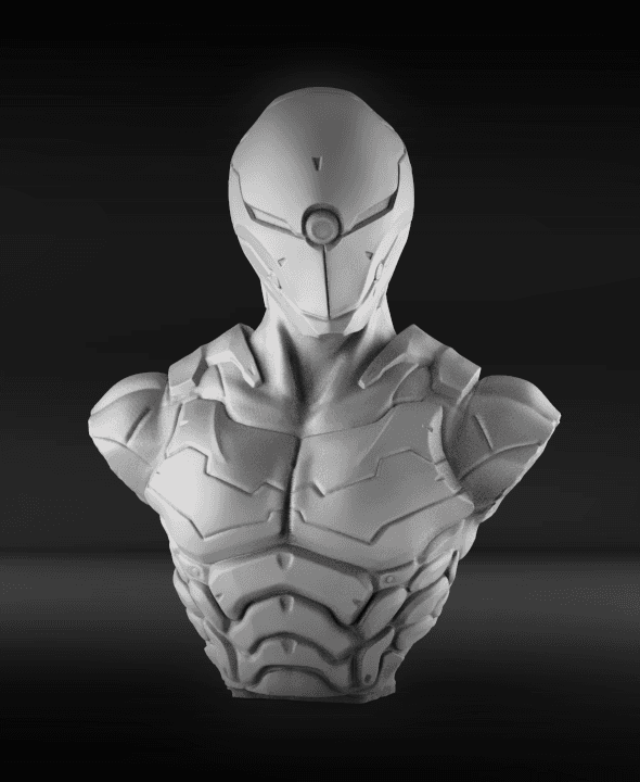 Cyborg Ninja Bust 3d model