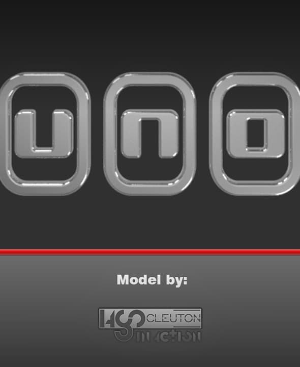 Emblem fiat Uno vivace 3d model