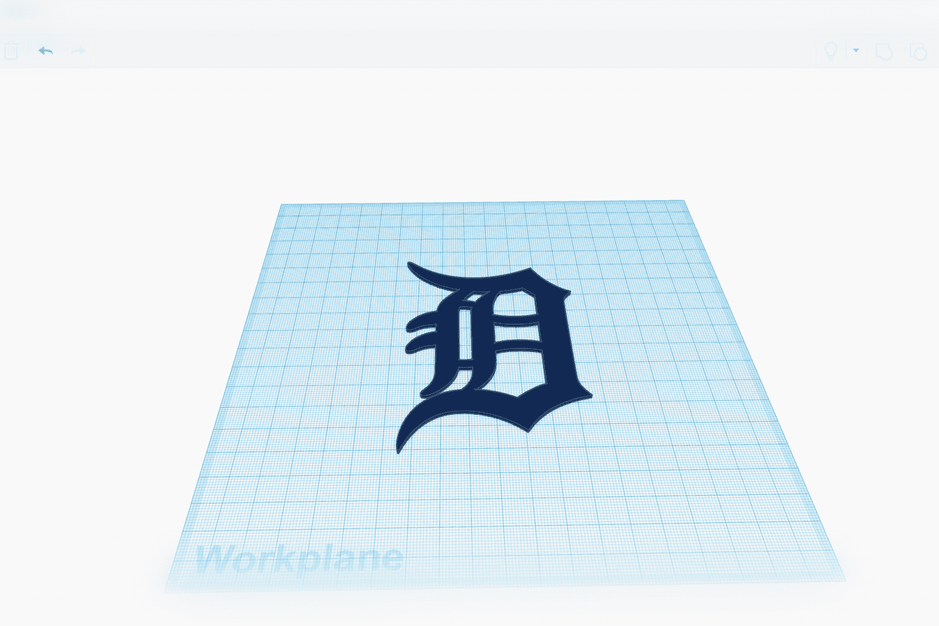 Detroit Tigers Logo 3d model