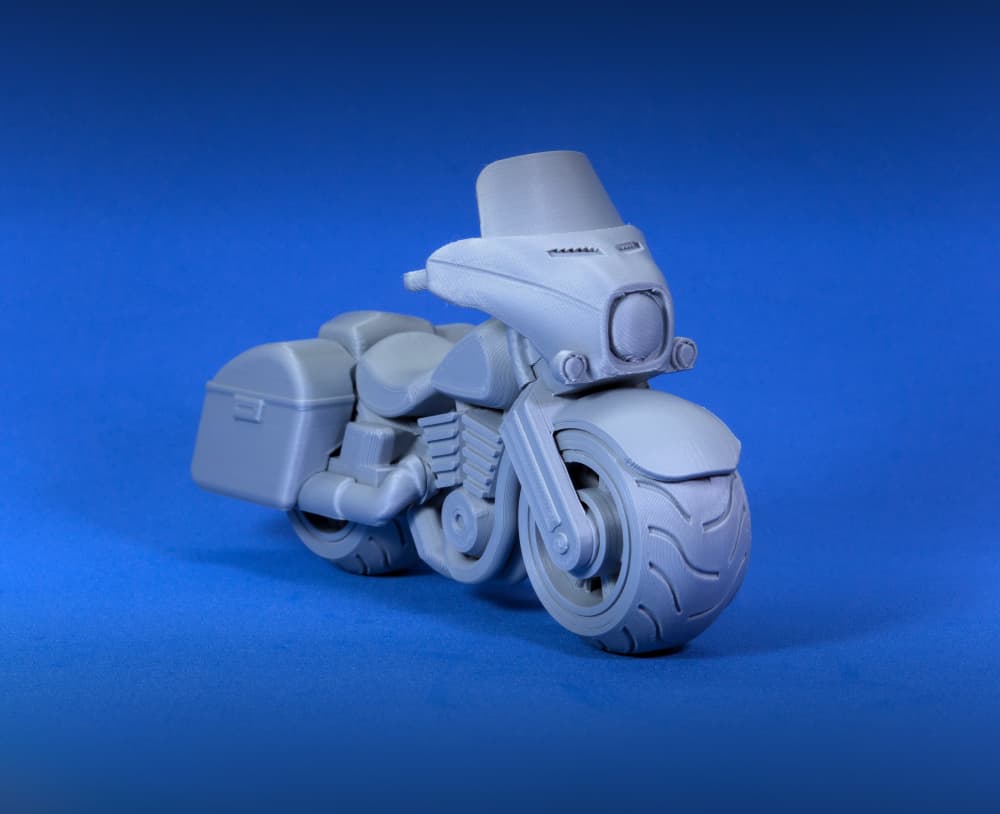 Bagger Motorcycle - Print in place 3d model