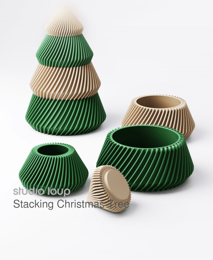 Stacking Christmas Tree 3d model