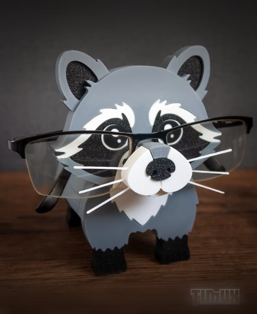 RACOON GLASSES HOLDER 3d model