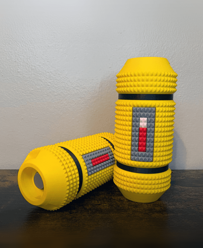 Scream/Laugh Canister - Fidget/Stim Keychain 3d model
