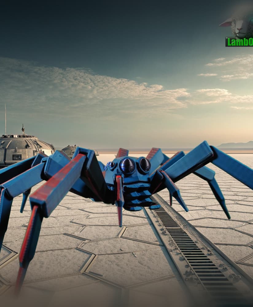 Low Poly Jumping Spider 3d model