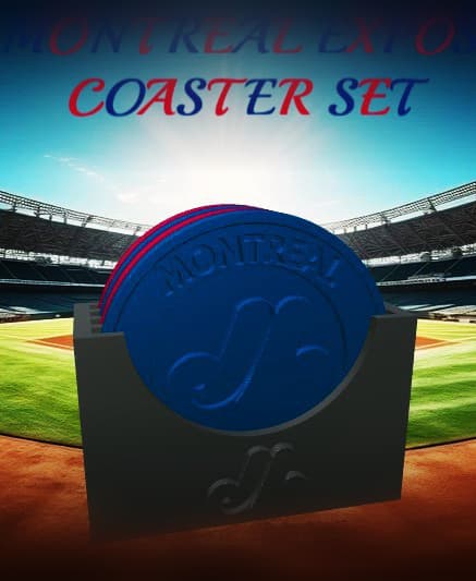 Montreal Expos Coaster Set (MLB) 3d model