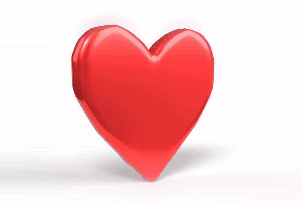 Stylized Red Heart 3d model