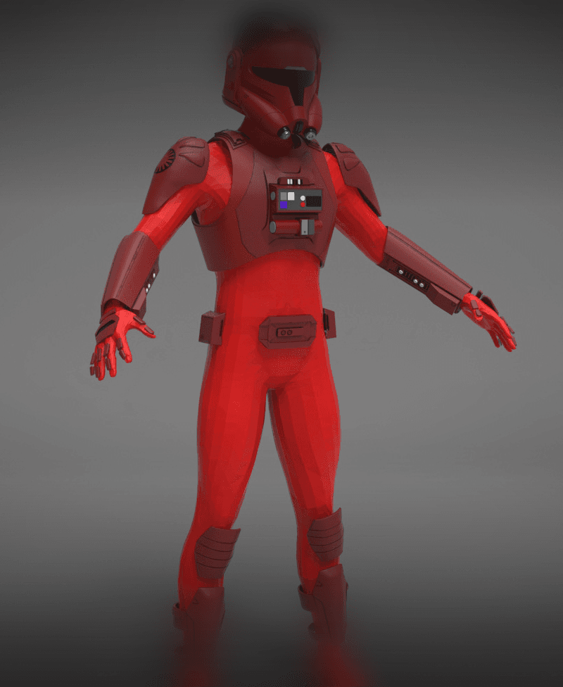 Major Elrik Vonreg's Armor - Star Wars 3d model
